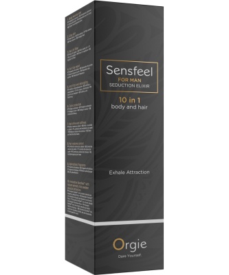 Мужской лосьон с феромонами для тела и волос SENSFEEL - SEDUCTION ELIXIR 10 IN 1 for Him