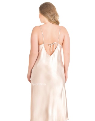 Атласная сорочка с халатом (XXL, 3XL, 4XL)