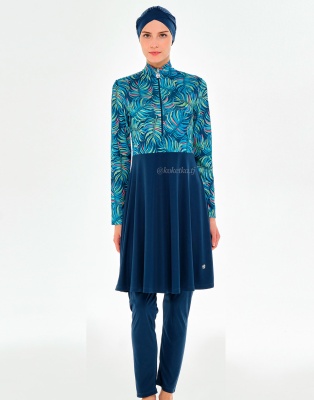 Яркий купальник c лосинами