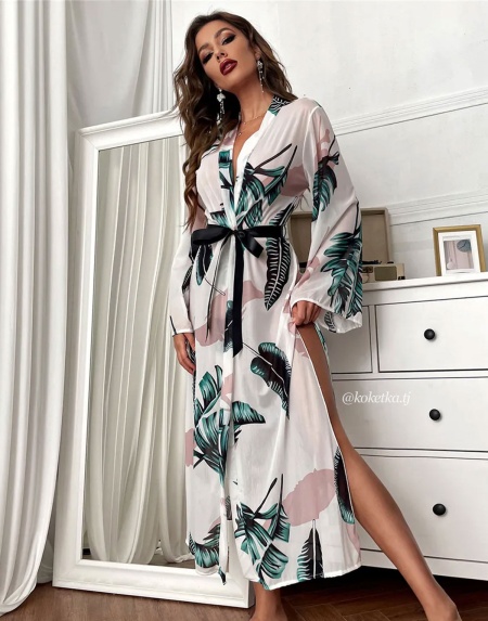 Нежный прозрачный халат