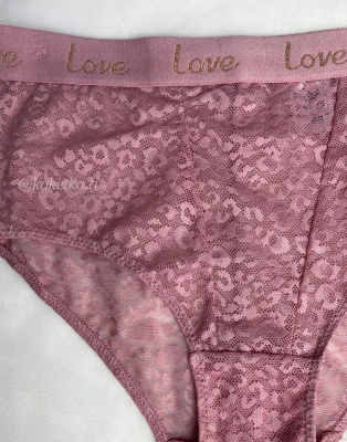 Гипюровые трусики слип 