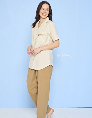 Муслиновая рубашка со штанами