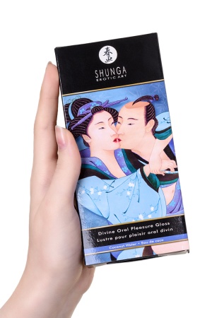 Блеск для губ Shunga «Божественное удовольствие», эффект ледяного огня, кокосовая вода, 10 мл.