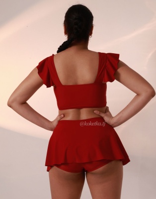 Раздельный купальник с юбочкой