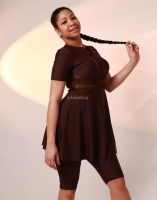 Купальник платье с шортами