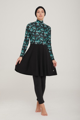 Модный купальник с лосинами   