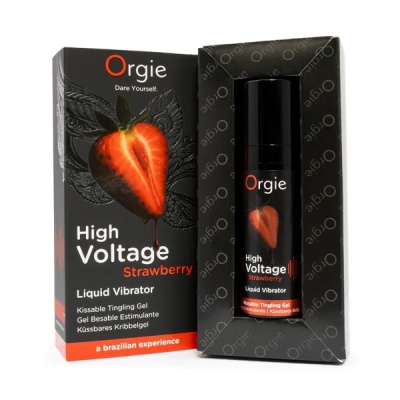 Гель Orgie High Voltage Strawberry усиленный эффект, клубничный вкус, 15 мл