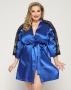 Атласный халат (Plus Size)