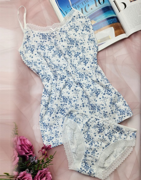 Комплект топ и трусики из хлопка