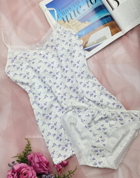 Комплект топ и трусики из хлопка