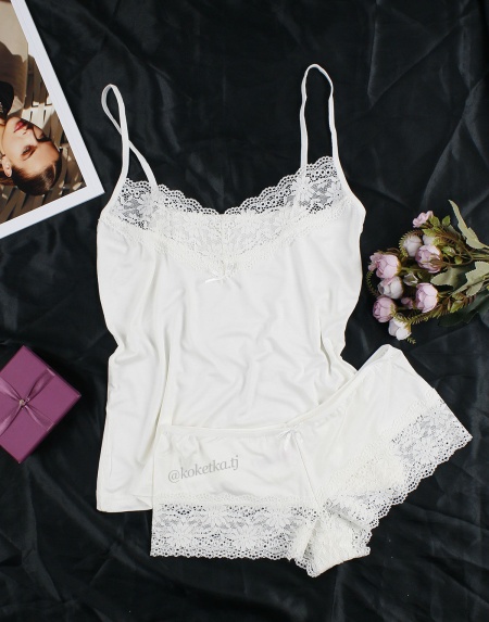 Комплект топ и шортики из хлопка