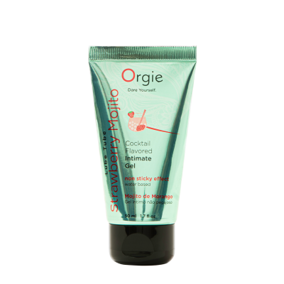 Съедобный интимный гель Orgie Lube Tube Cocktail Strawberry Mojito, 50 мл