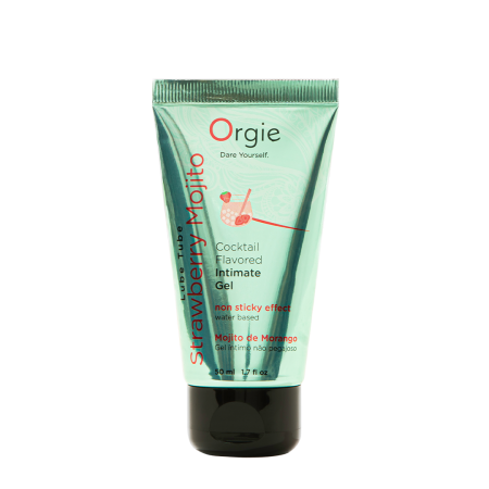 Съедобный интимный гель Orgie Lube Tube Cocktail Strawberry Mojito, 50 мл