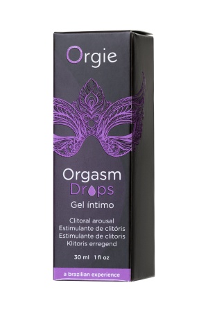 Возбуждающий гель для клитора Orgie Orgasm Drops, с разогревающим эффектом, 30 мл