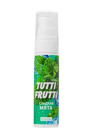 Съедобная гель-смазка TUTTI-FRUTTI для орального со вкусом сладкой мяты 30г