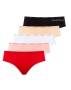 Набор трусиков — cлип от U.S. POLO ASSN (черный, бежевый, белый, красный, розовый - 5 шт)