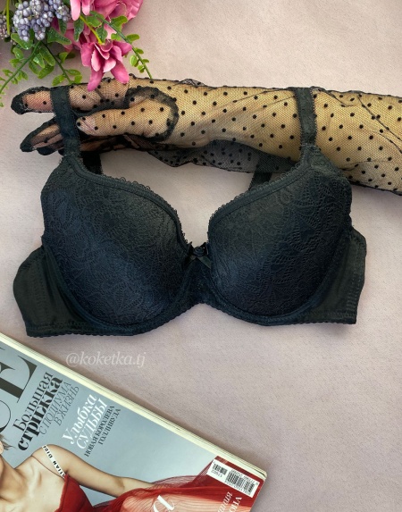 Кружевной бюстгальтер (большие чашки C, D)
