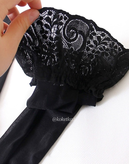 Чулки с кружевной коронкой (15 ден)