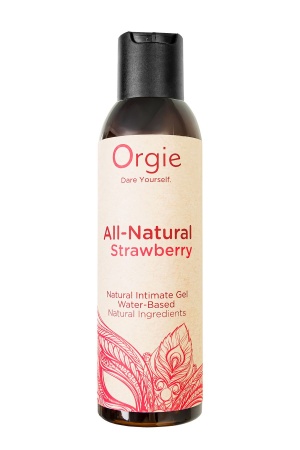 Натуральный интимный гель ORGIE All - Natural Strawberry на водной основе, 150 мл