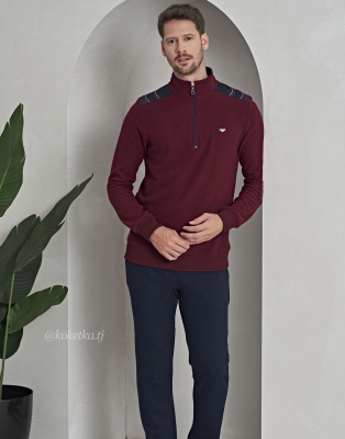 Теплый модный домашний костюм