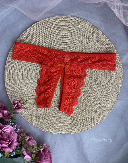 Эротические трусики-стринг с доступом