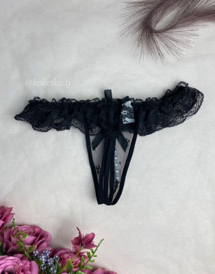 Эротические трусики-стринг с доступом