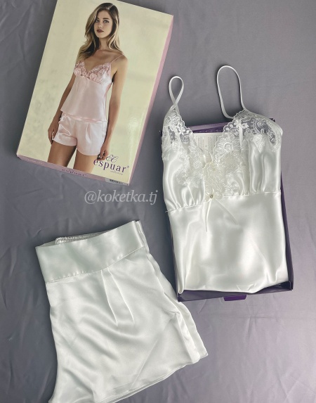 Атласный топ и шорты от Espuar