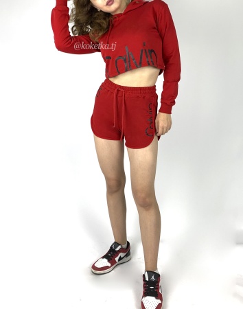 Спортивные шорты и топ Calvin Klein ( серый цвет)