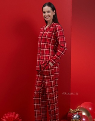 Домашний комплект с рубашкой и штанами