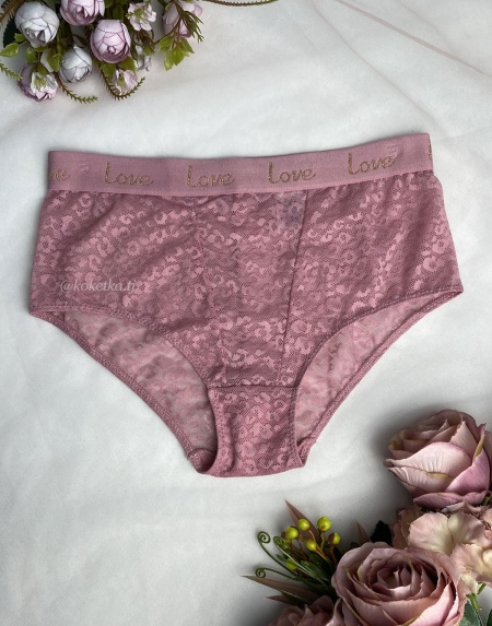 Гипюровые трусики слип 