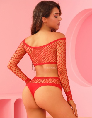 Эротический комплект в крупную сетку