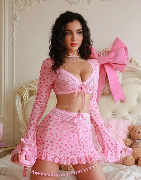 Эротический комплект с юбкой