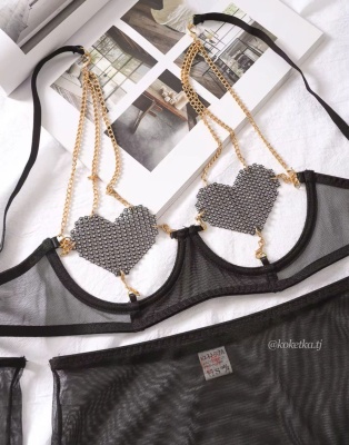 Сексуальный комплект белья с юбкой