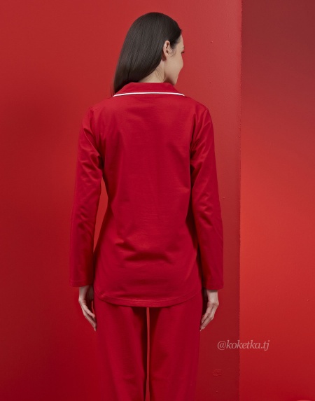 Домашний комплект с рубашкой и штанами