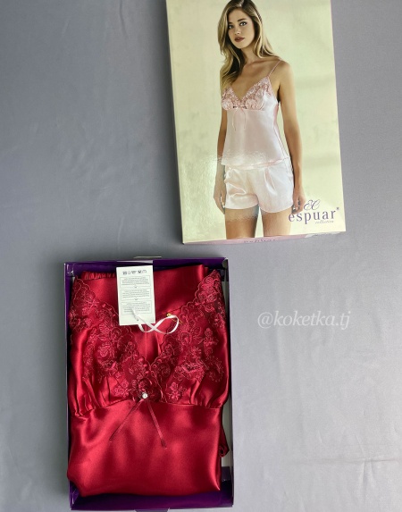 Атласный топ и шорты от Espuar