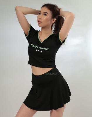 Раздельный купальник с юбочкой