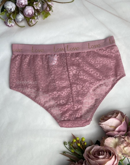Гипюровые трусики слип 