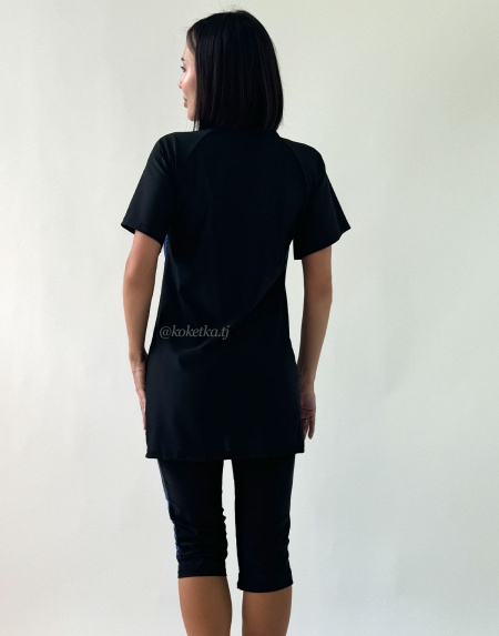 Модный купальник с короткими лосинами