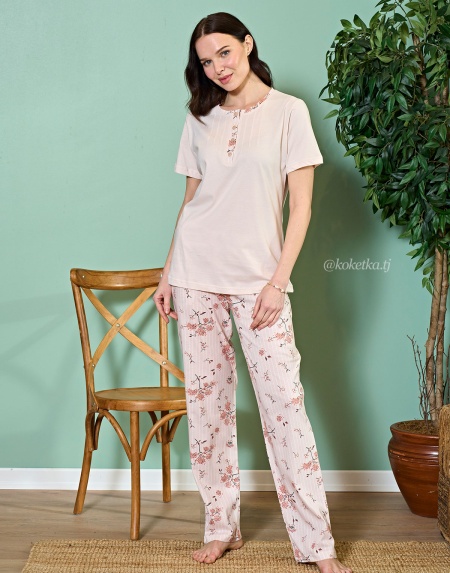 Домашний комплект с футболкой и штанами