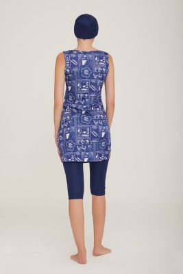 Модный купальник с короткими лосинами