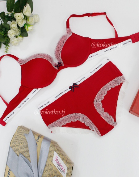 Бюстгальтер с трусиками от Tommy Hilifiger (Пуш-ап)