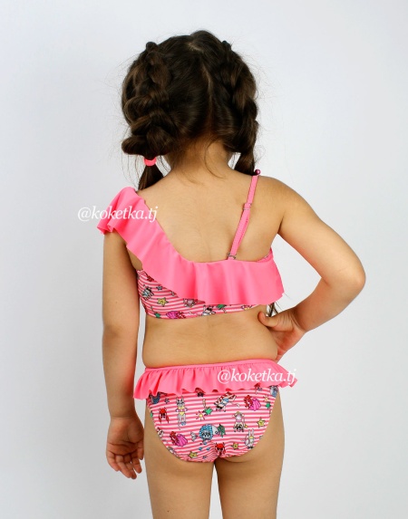 Детский купальник на одно плечо