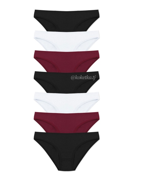 Набор хлопковых трусиков — слип (7 шт)