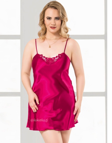 Атласная сорочка (2XL, 3XL, 4XL)