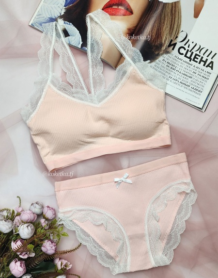 Кружевной топ с трусиками