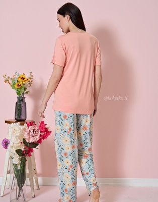 Домашний комплект с футболкой и штанами