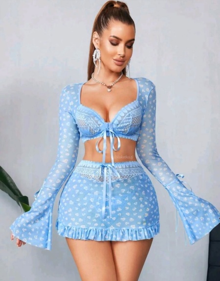 Эротический комплект с юбкой