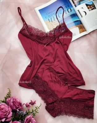 Комплект топ и шортики из хлопка