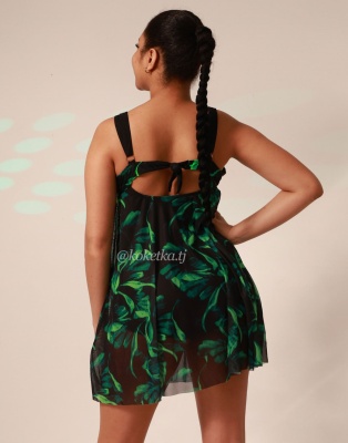 Купальник платье (низ шорты)