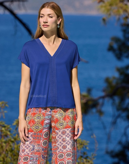 Комплект с длинными рукавами и узором